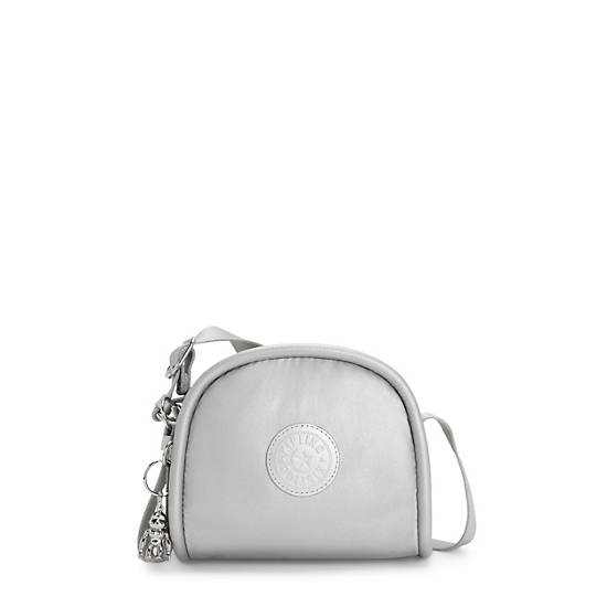 Torba Crossbody Kipling Jesper Metallic Srebrne | PL 2032ZU